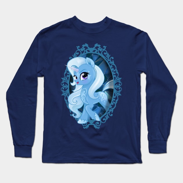 My Little Pony Trixie Lulamoon Mirror Frame Long Sleeve T-Shirt by SketchedCrow